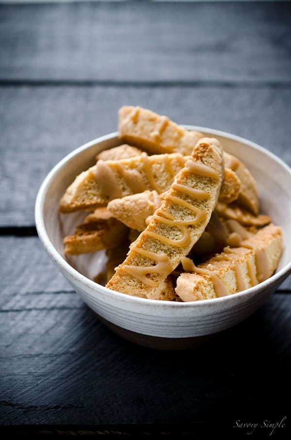Get this amazing, easy to follow Brown Butter Caramel Biscotti recipe from Savory Simple!