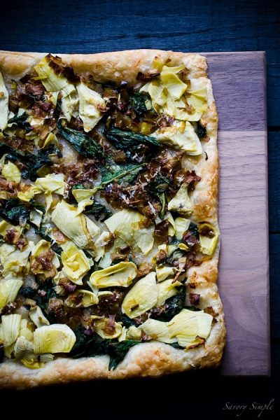 Spinach-Artichoke-Leek-Tart