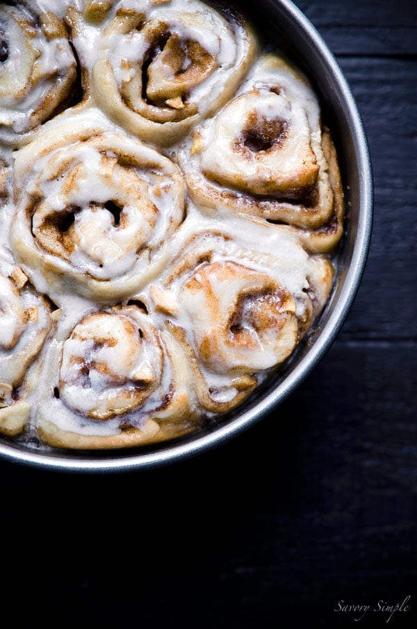 Get this amazing, easy-to-follow Apple Cider Cinnamon Buns recipe from Savory Simple!