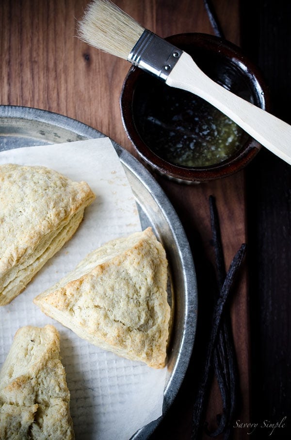 These Cardamom Vanilla Cream Scones are perfect for serving with afternoon tea or Sunday brunch. No mixer needed, ready in under 30 minutes!