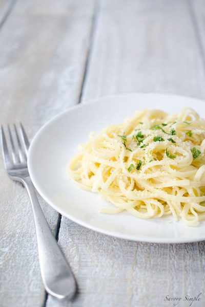 Lemon Garlic Parmesan Pasta!