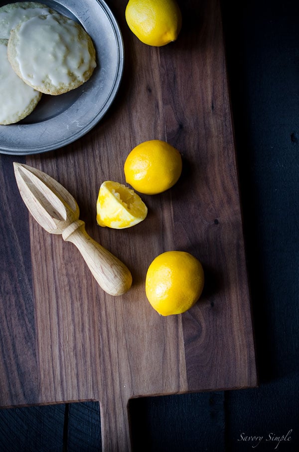 These Glazed Meyer Lemon Cookies are soft and delicate with a sweet, citrus flavor! Get the recipe from SavorySimple.net