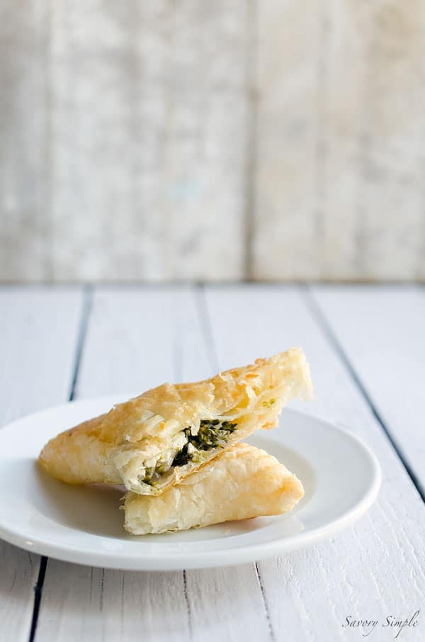 These flavorful broccoli feta turnovers are like a bigger, heartier version of spanakopita. Get this easy-to-prepare appetizer recipe from SavorySimple.net. 