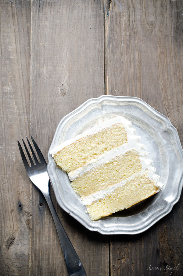 Brown Butter Layer Cake with Salted Bourbon Buttercream is a rich, decadent dessert that will wow your friends and family. Get the recipe from SavorySimple.net