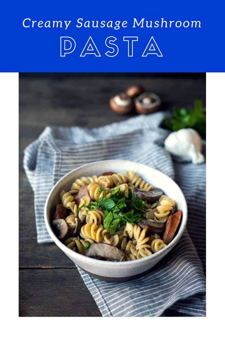 Creamy sausage mushroom pasta is a fabulous, hearty dinner perfect for any night of the week! It's a new favorite around here, and as soon as you try it, you'll know why. This scrumptious, savory mushroom pasta recipe is easy to modify based on the ingredients you already have, and it reheats well, making it an excellent option to enjoy throughout the week.