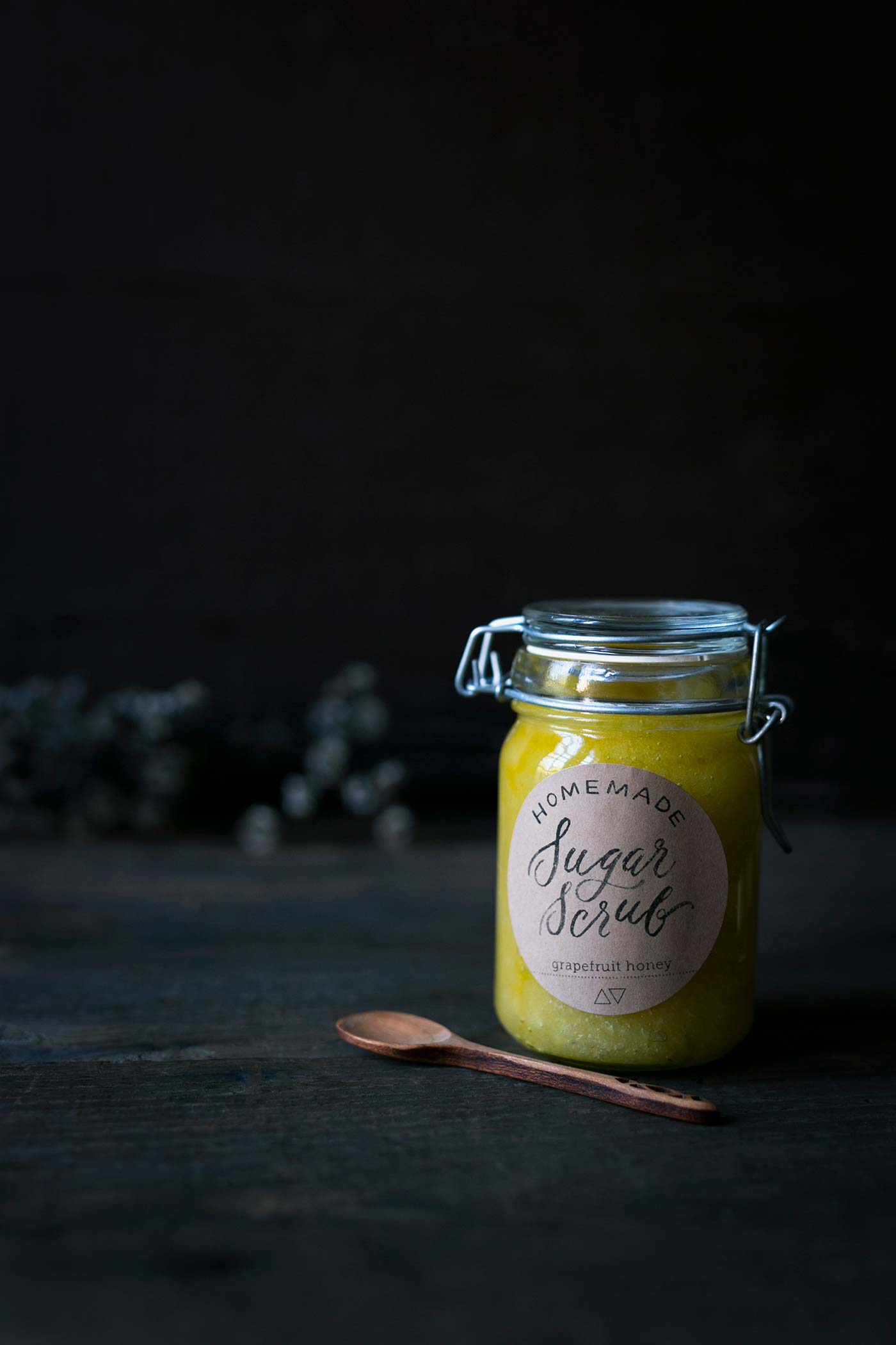 Homemade Sugar Scrub in a mason jar