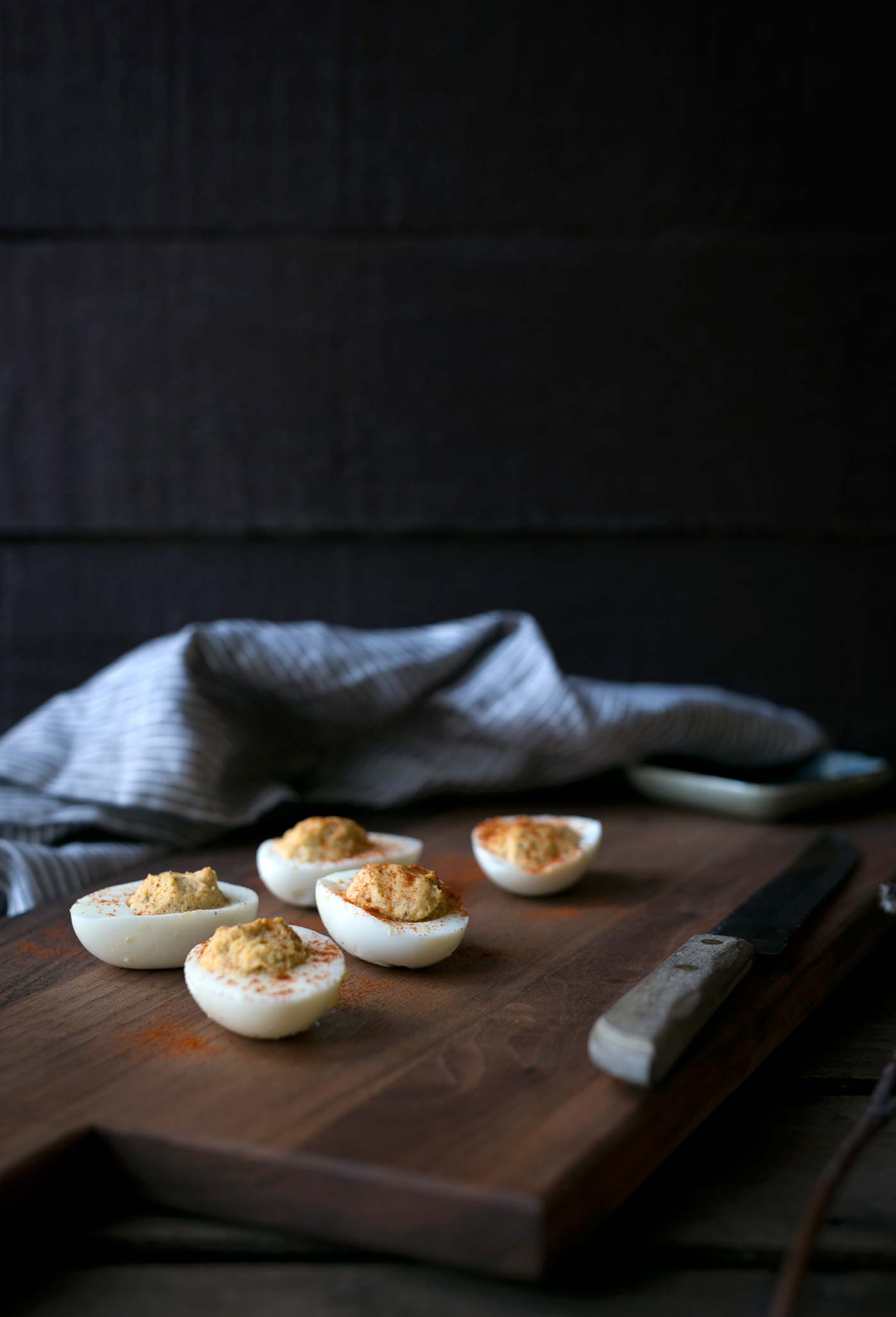Old Bay Deviled Eggs are an easy, flavorful appetizer that's ready in under 30 minutes. They're also low carb and gluten-free! Get the recipe from SavorySimple.net.