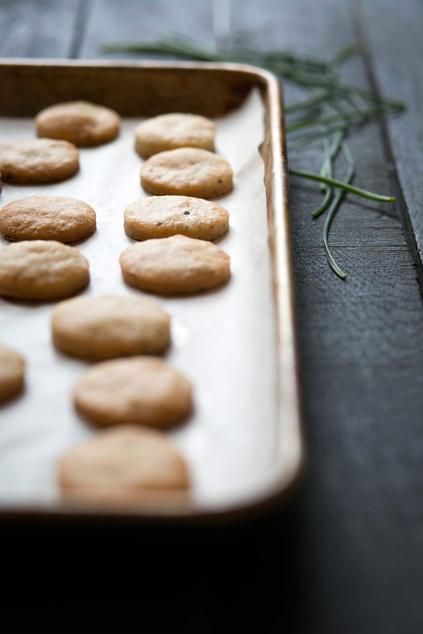 These easy cheddar chive crackers are bursting with cheese flavor. They taste like homemade Cheez Its, but without the preservatives and chemicals! Get the recipe from SavorySimple.net