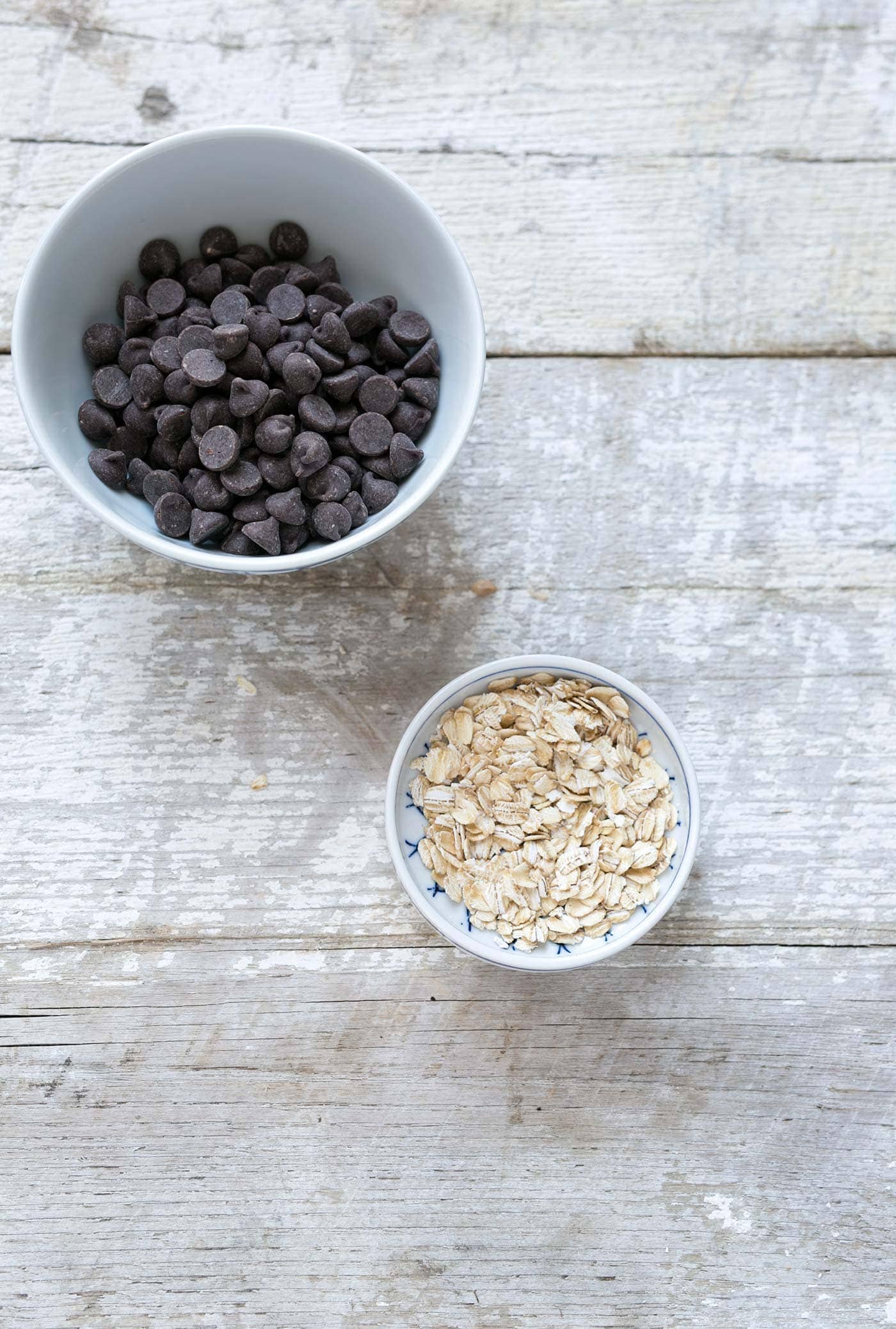 Chocolate Chip Oatmeal Shortbread Cookies are delicate, flaky & buttery. This easy recipe uses 6 basic ingredients that you probably already have on hand! Get the recipe from SavorySimple.net.