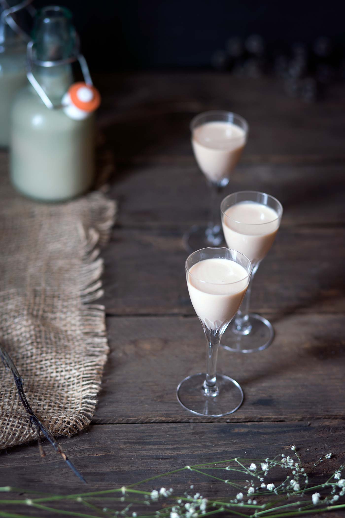 A photo of homemade Irish cream liqueur 
