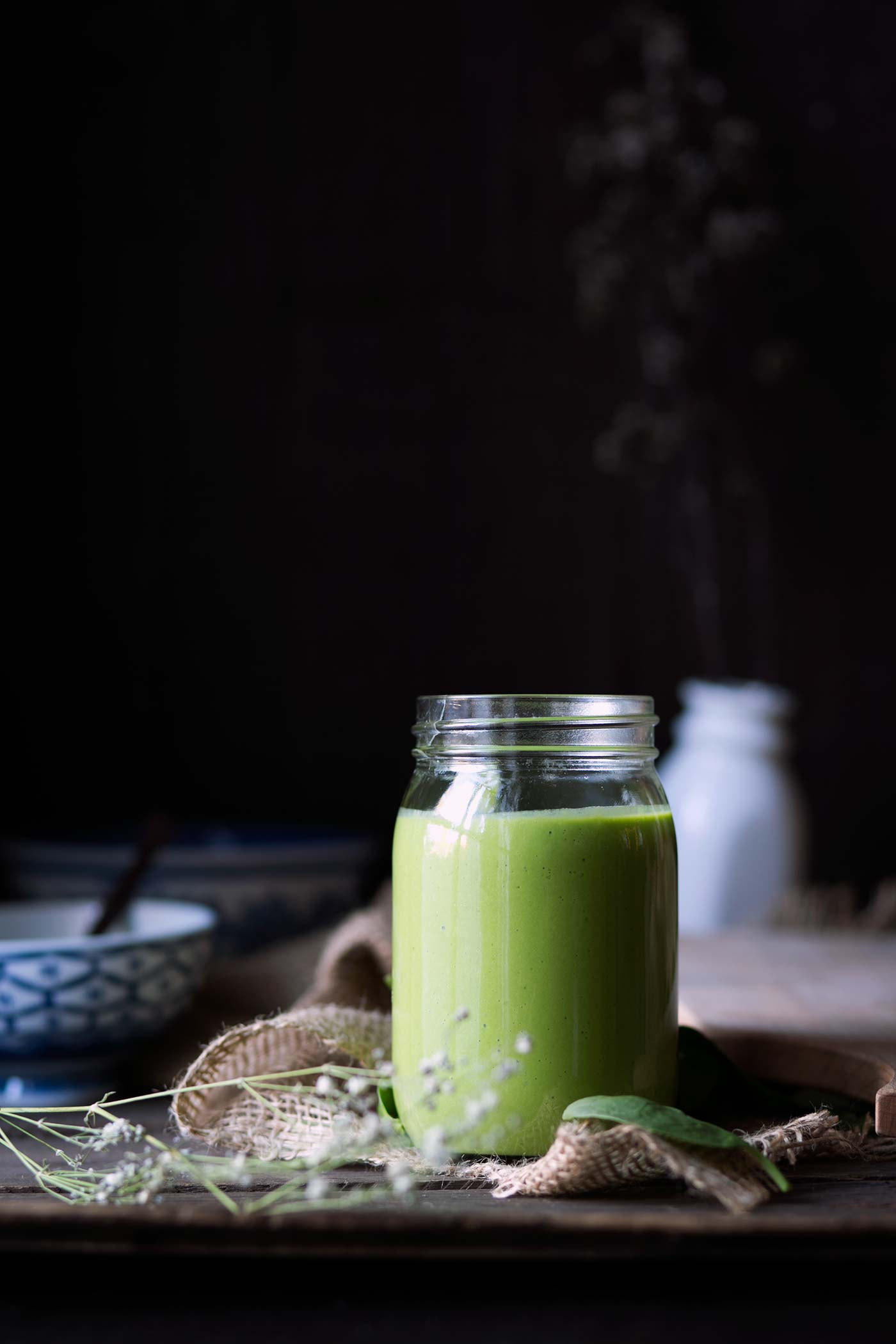 This is the BEST green smoothie. It's sweet, healthy and filling. Ingredients include bananas, yogurt, pineapple, mango and spinach (which you cannot taste)! Get the recipe from SavorySimple.net.