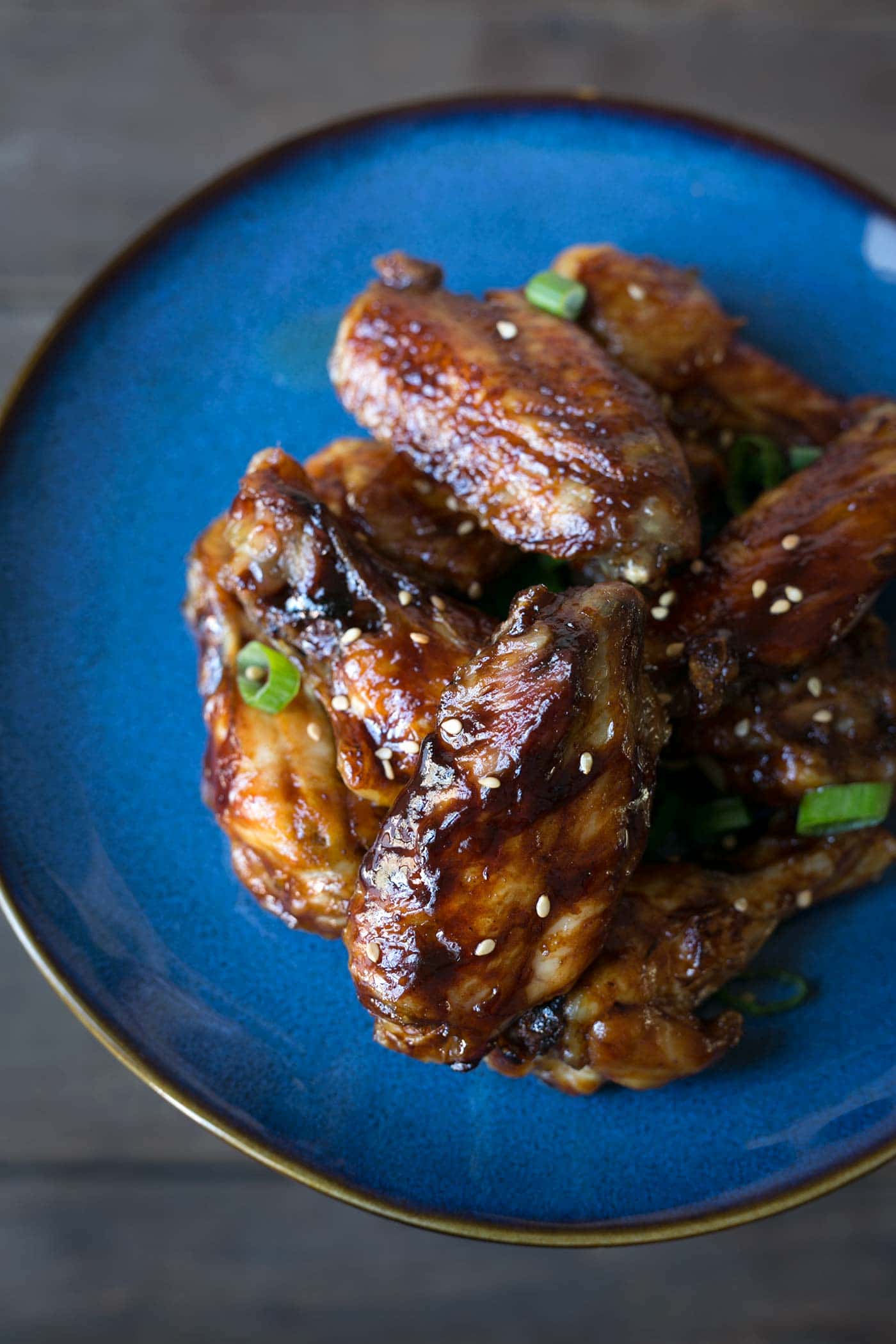 Sesame Hoisin Wings are easy to make and PERFECT for game day! They’re baked, not fried, but the meat falls right off the bone. Get the recipe from SavorySimple.net