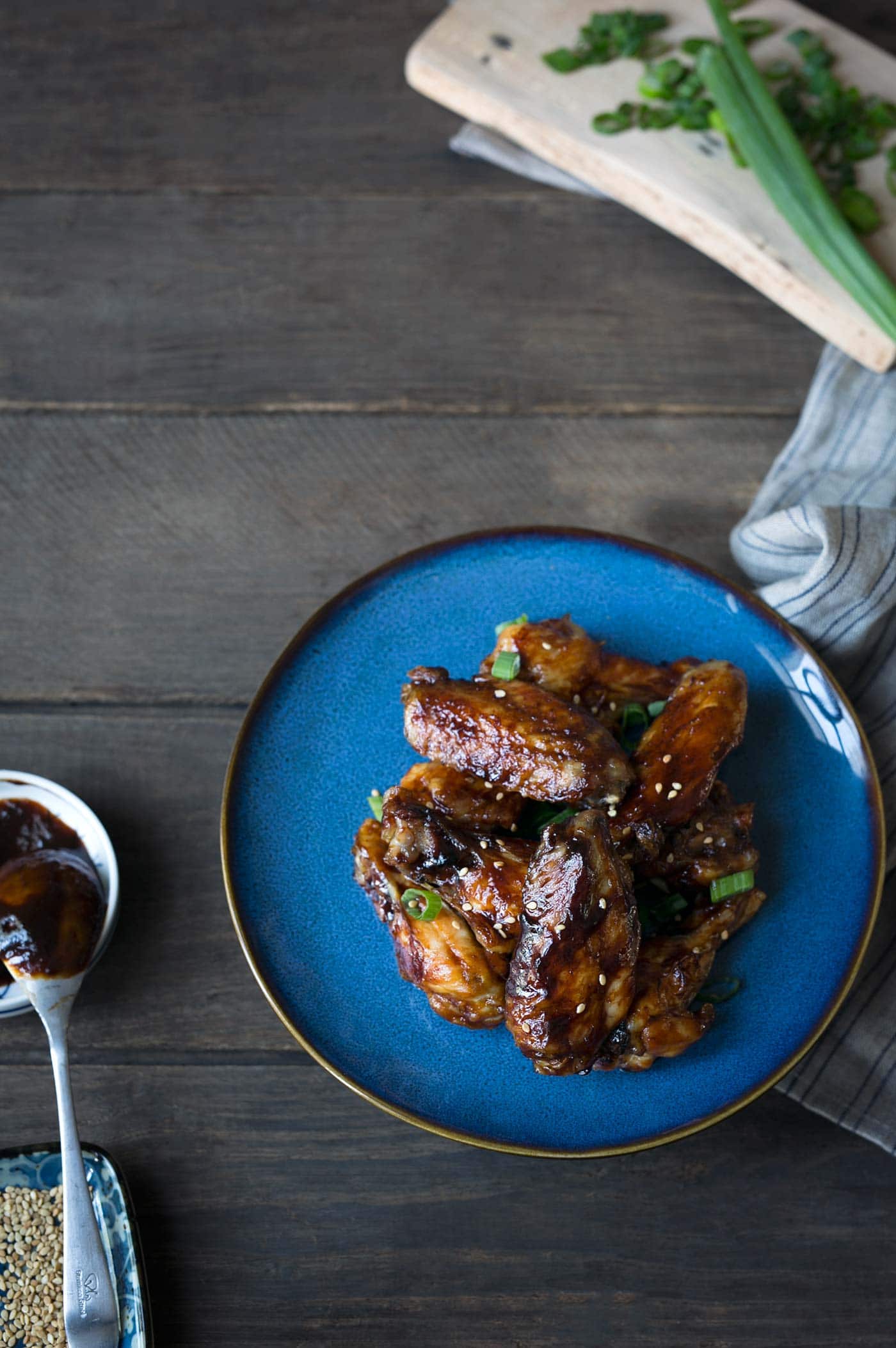 Sesame Hoisin Wings are easy to make and PERFECT for game day! They’re baked, not fried, but the meat falls right off the bone. Get the recipe from SavorySimple.net