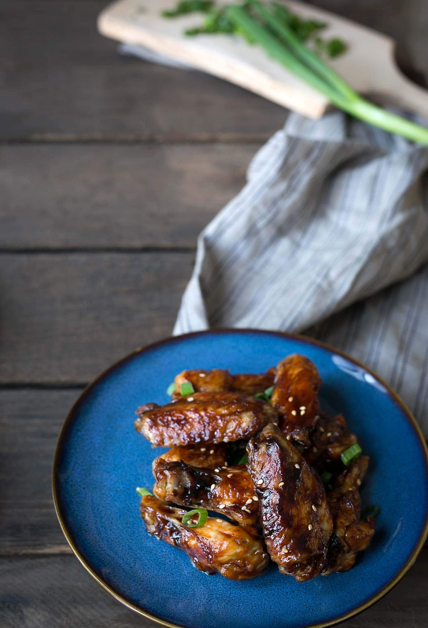 Sesame Hoisin Wings are easy to make and PERFECT for game day! They’re baked, not fried, but the meat falls right off the bone. Get the recipe from SavorySimple.net
