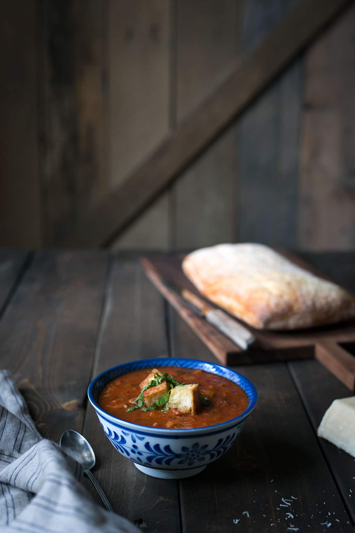 Pappa Al Pomodoro, aka Tomato Bread Soup, is a simple Tuscan soup that is total comfort food and perfect for enjoying year round! SavorySimple.net