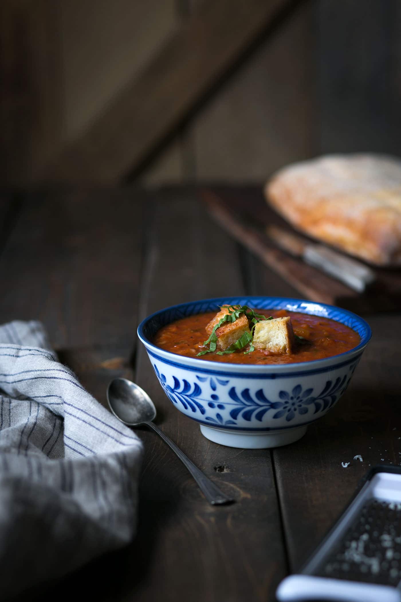 Pappa Al Pomodoro, aka Tomato Bread Soup, is a simple Tuscan soup that is total comfort food and perfect for enjoying year round! SavorySimple.net
