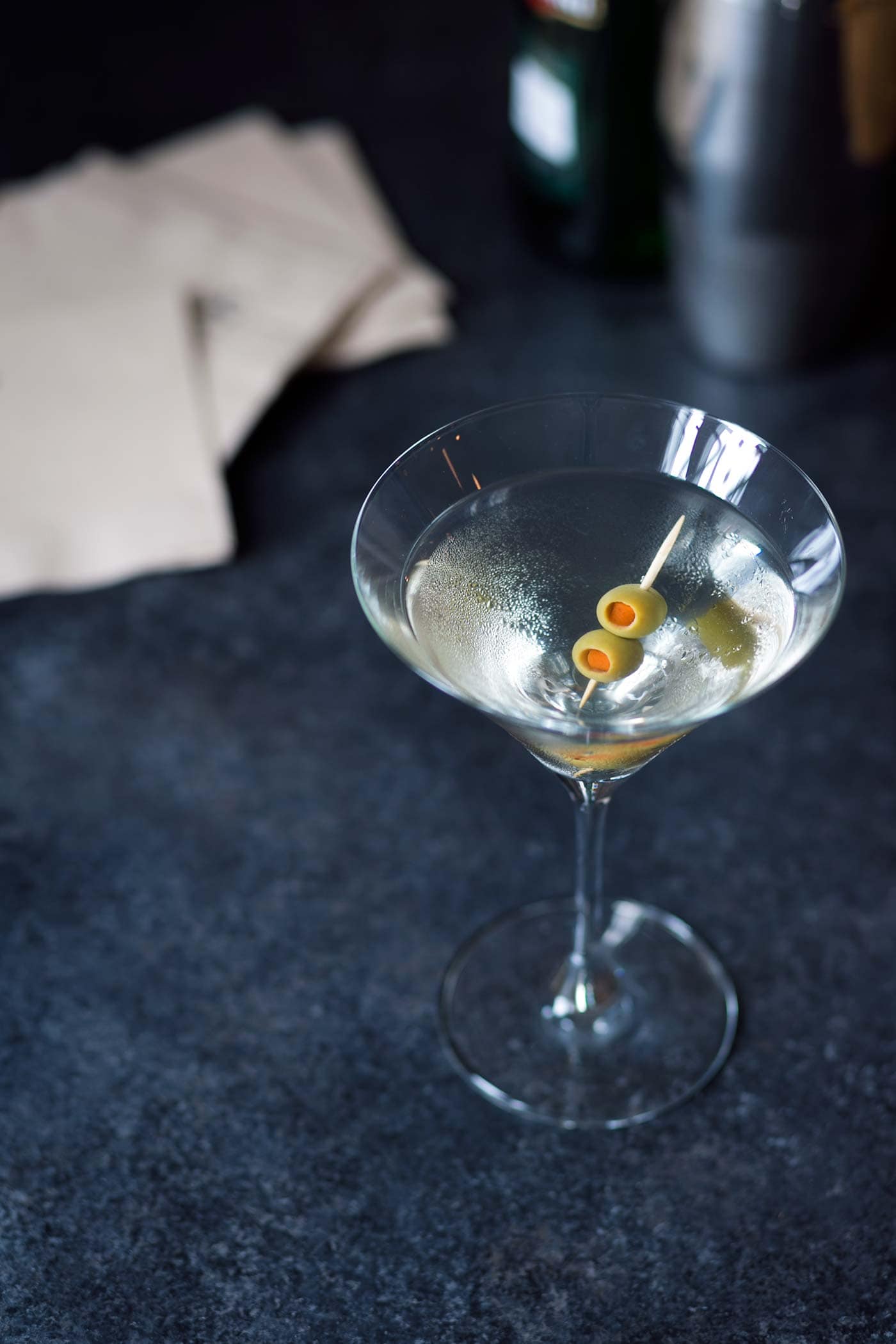 I like to keep ingredients for a few cocktails on hand when we have parties, and I can always quickly whip up a Classic or Dirty Martini for guests on demand. Learn how at SavorySimple.net