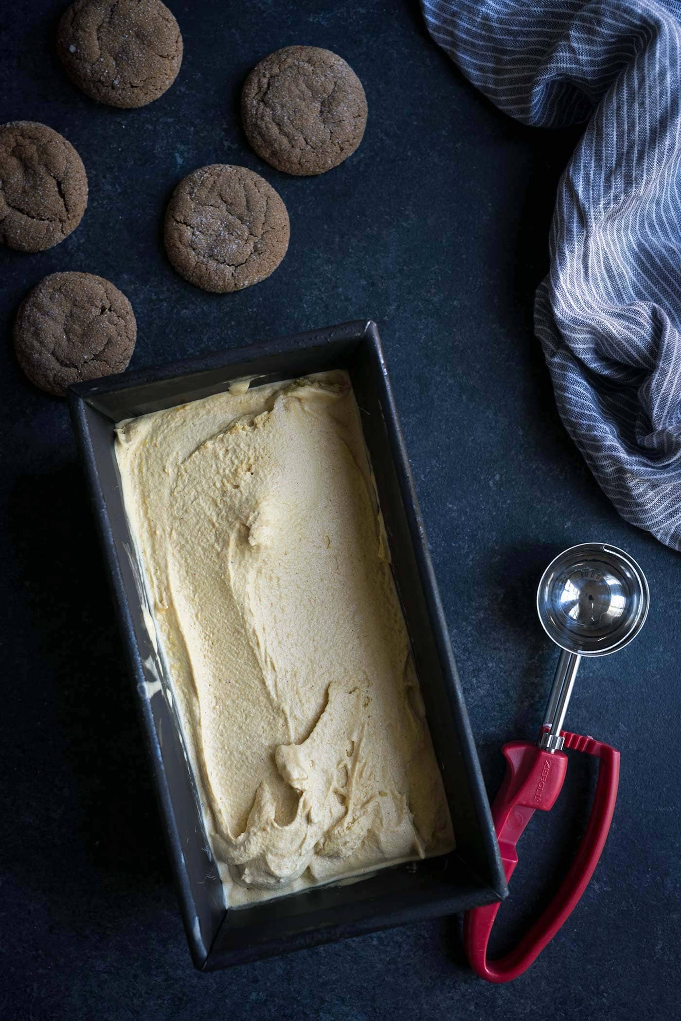 You NEED these Gingerbread Pumpkin Ice Cream Sandwiches sandwiches from Alanna Taylor-Tobin’s new cookbook, Alternative Baker! Get the recipe at SavorySimple.net