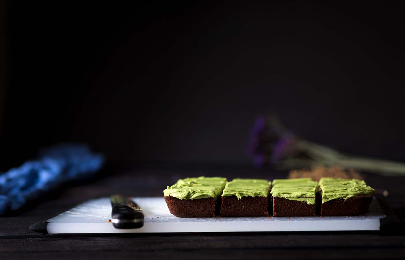 An easy recipe for Bittersweet Brownies with Matcha Frosting + a discussion on the stigma associated with bipolar disorder.