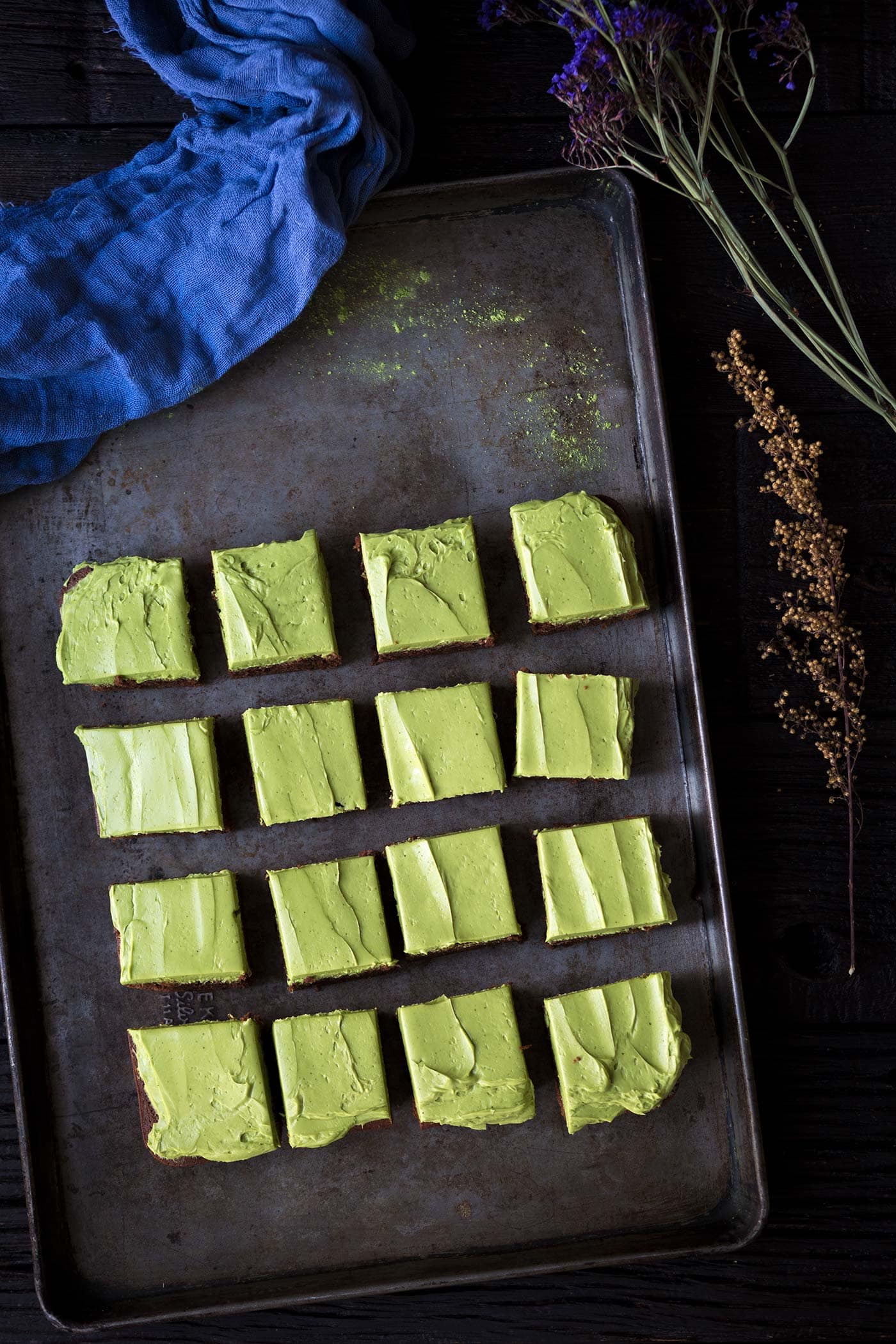 An easy recipe for Bittersweet Brownies with Matcha Frosting + a discussion on the stigma associated with bipolar disorder.