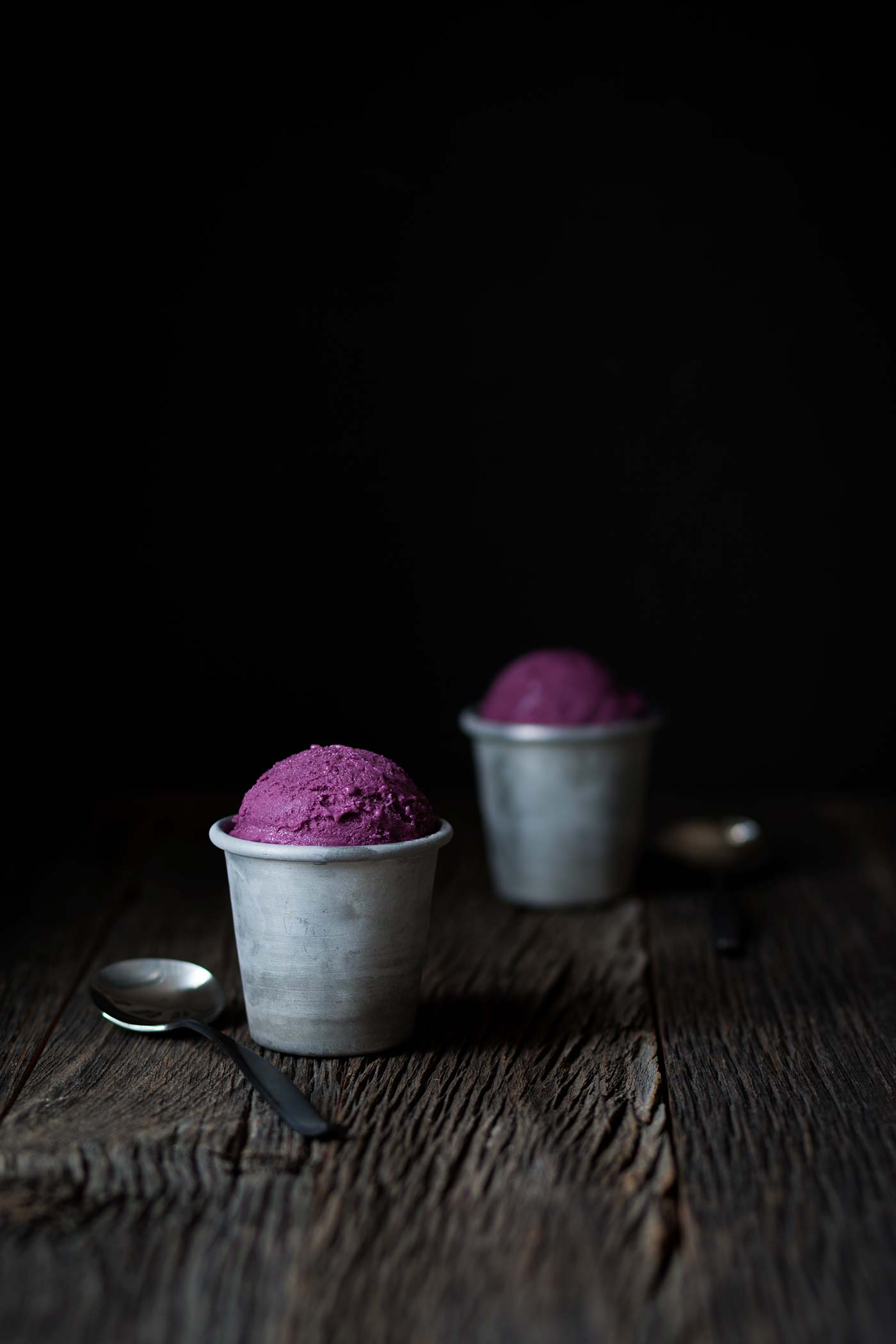 Wild Blueberry Curd Ice Cream is a decadent dessert with a gorgeous color. You need this in your life! Get the recipe from Savory Simple.