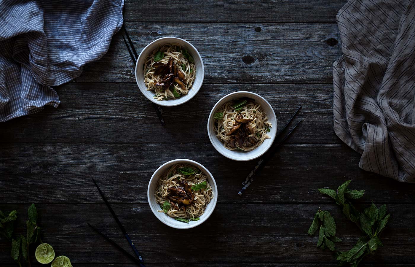 Shiitake Sesame Mint Soba Noodles are a quick, flavorful dinner recipe. Get the easy-to-follow recipe from Savory Simple.