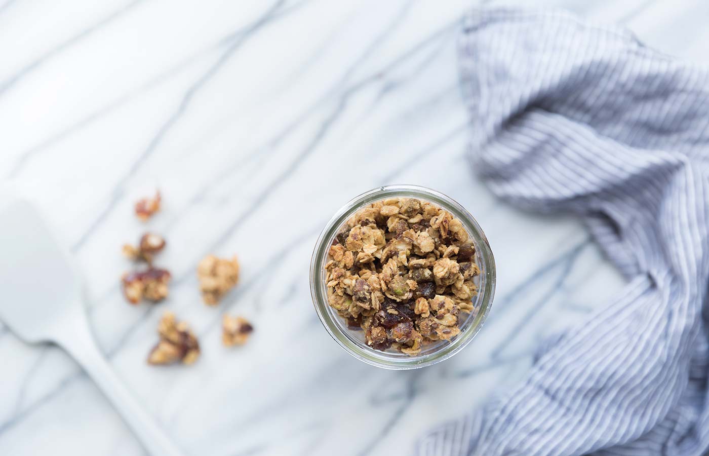 This Tahini Date Pistachio Granola is a healthy, flavorful breakfast! It also mades a perfect midday snack. Get the recipe from Savory Simple. 