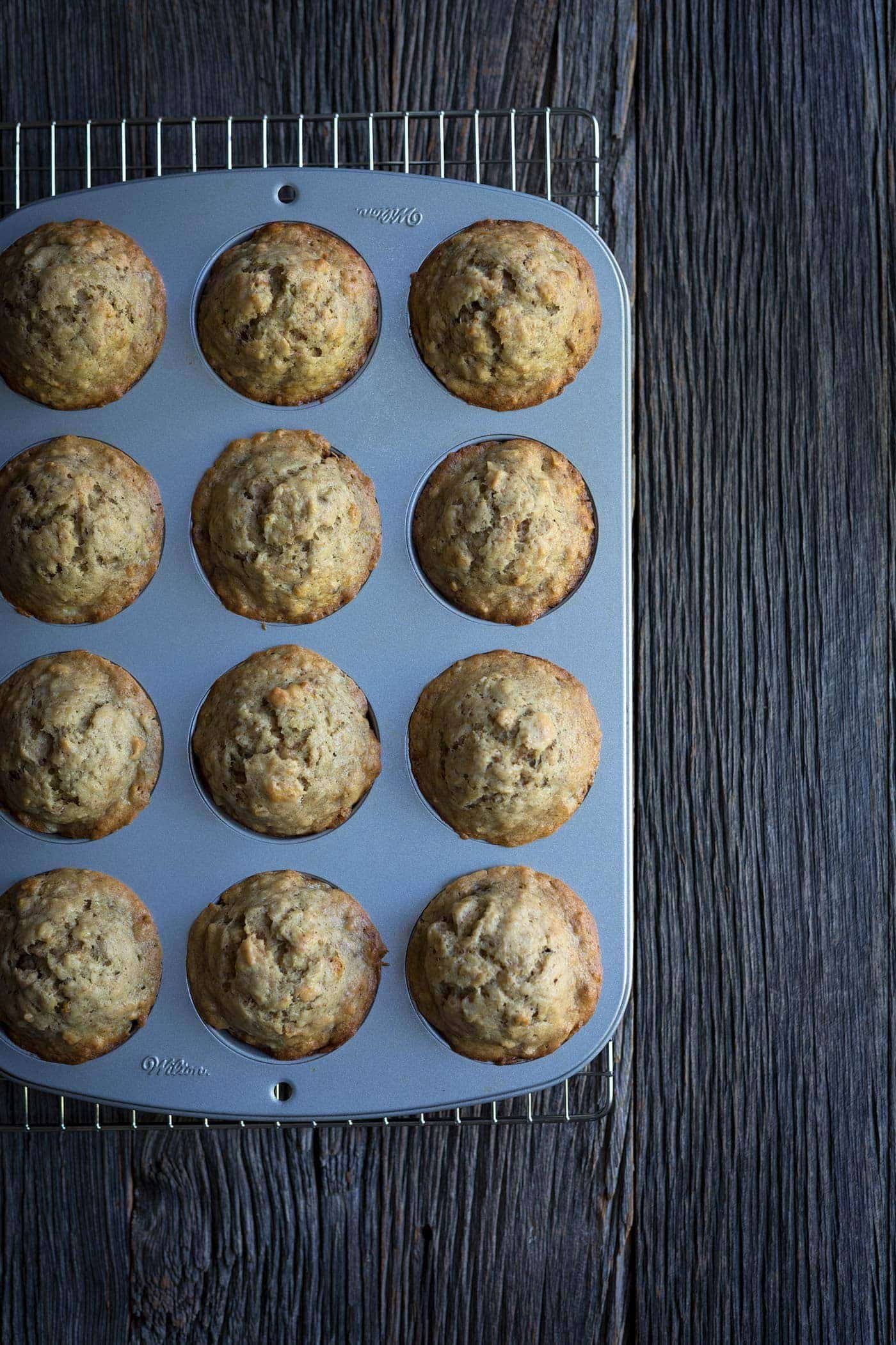 Brown Butter Banana Bread Muffins are a perfectly portioned treat that will turn heads at breakfast or brunch! You don’t want to miss this recipe. 