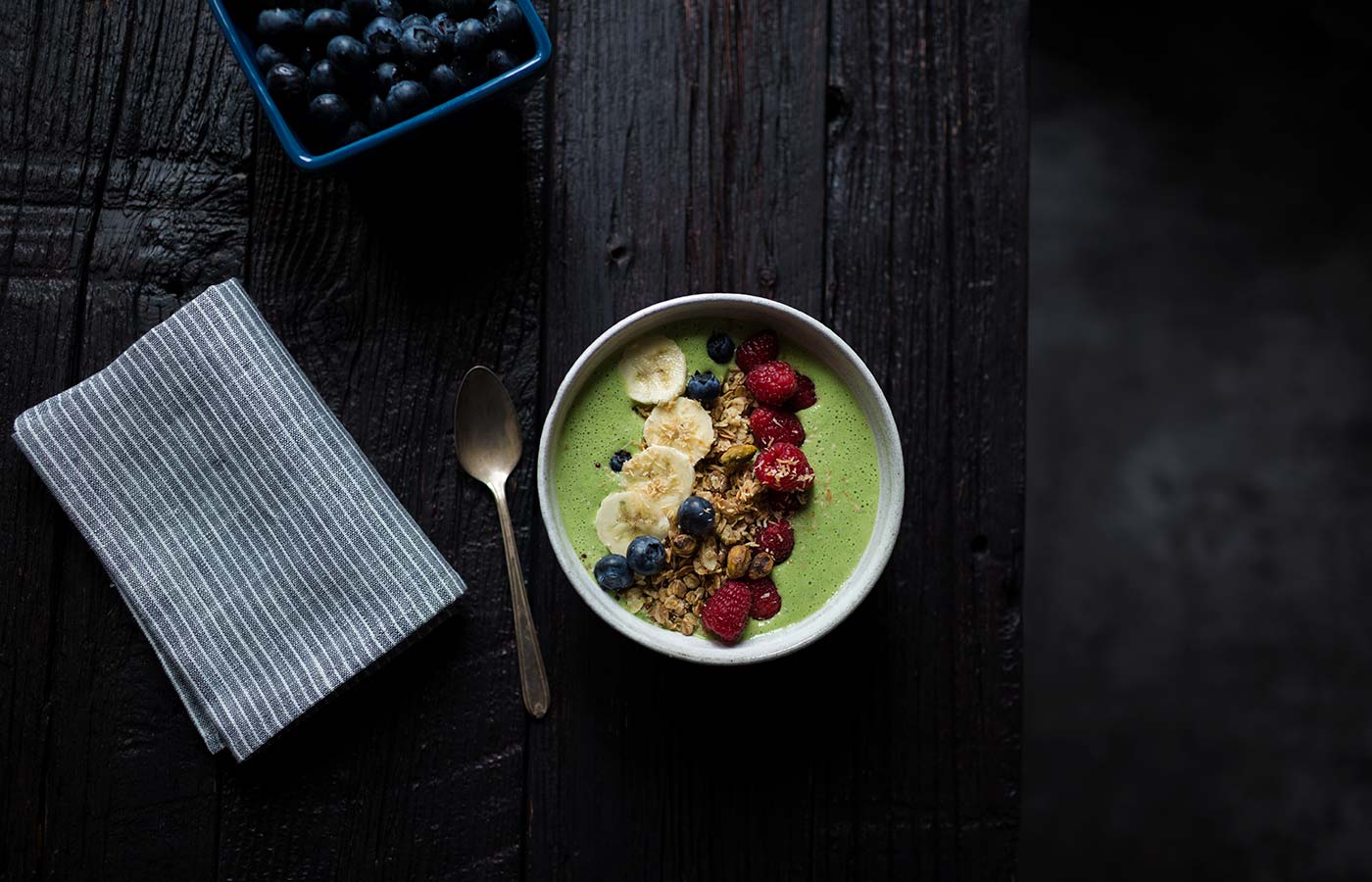 This Green Berry Granola Smoothie Bowl is a healthy, flavorful breakfast that also supports a great cause! Get the easy-to-follow recipe from Savory Simple. 