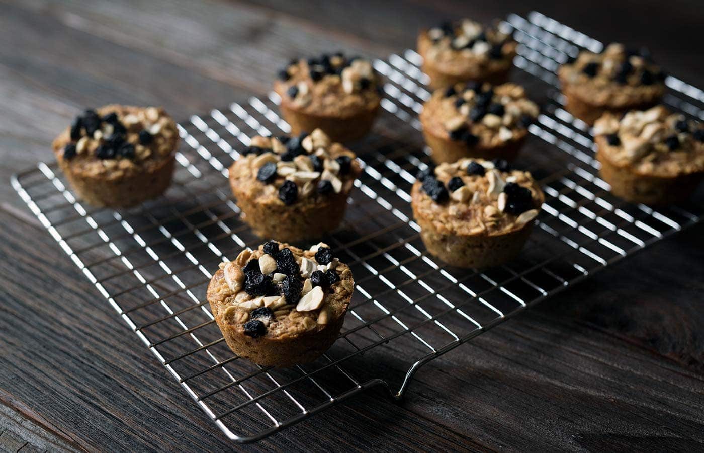 Finished baked oatmeal cups