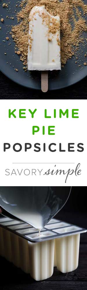 Love key lime pie? How about popsicles? You definitely don't want to miss these key lime pie popsicles with only 4 ingredients!