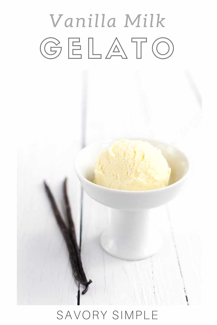 Vanilla Milk Gelato is creamy, dense, and packed with vanilla flavor. It's the perfect sweet treat for ice cream lovers!