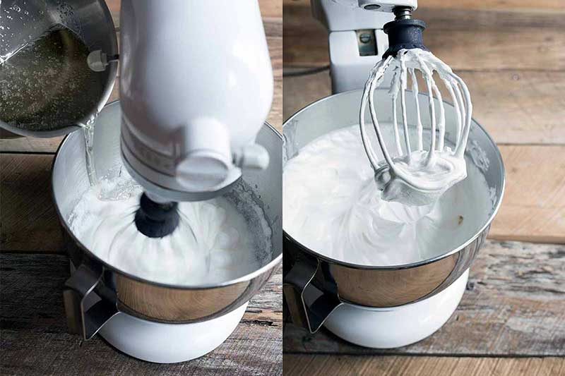 Whipping meringue for buttercream