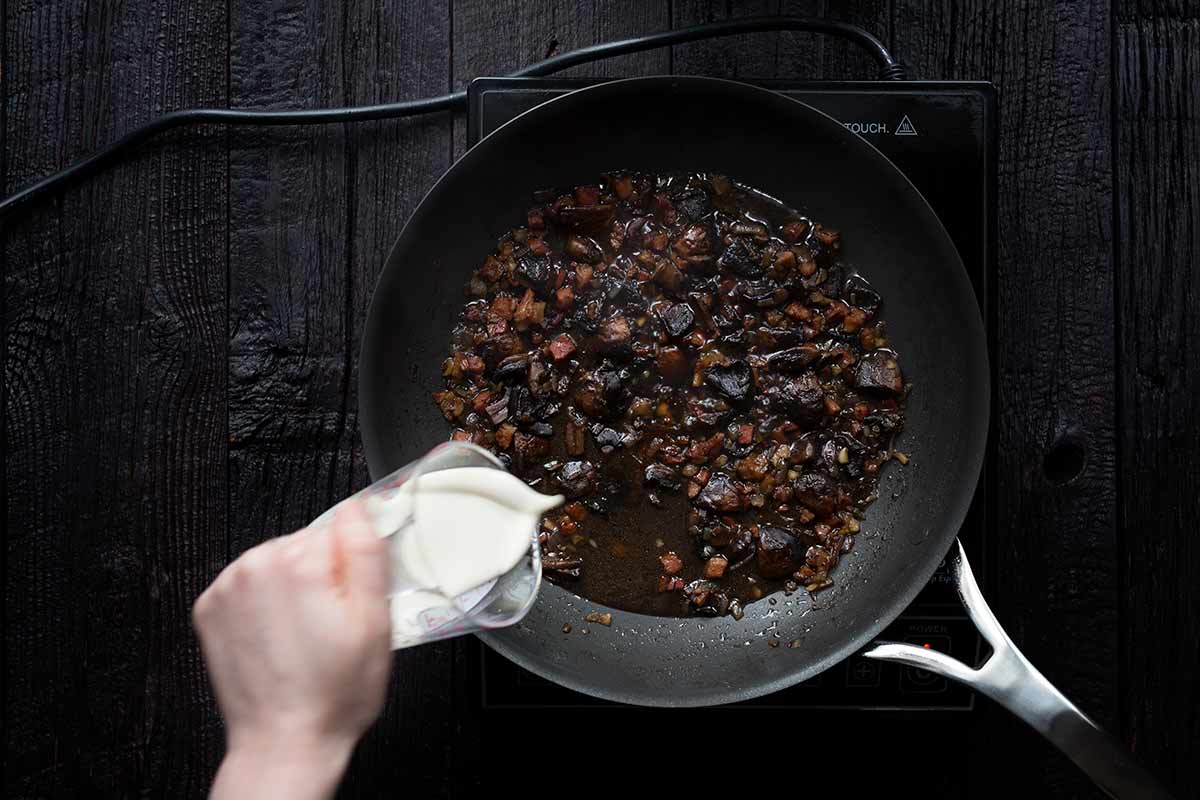 Making a pan sauce for chicken Marsala