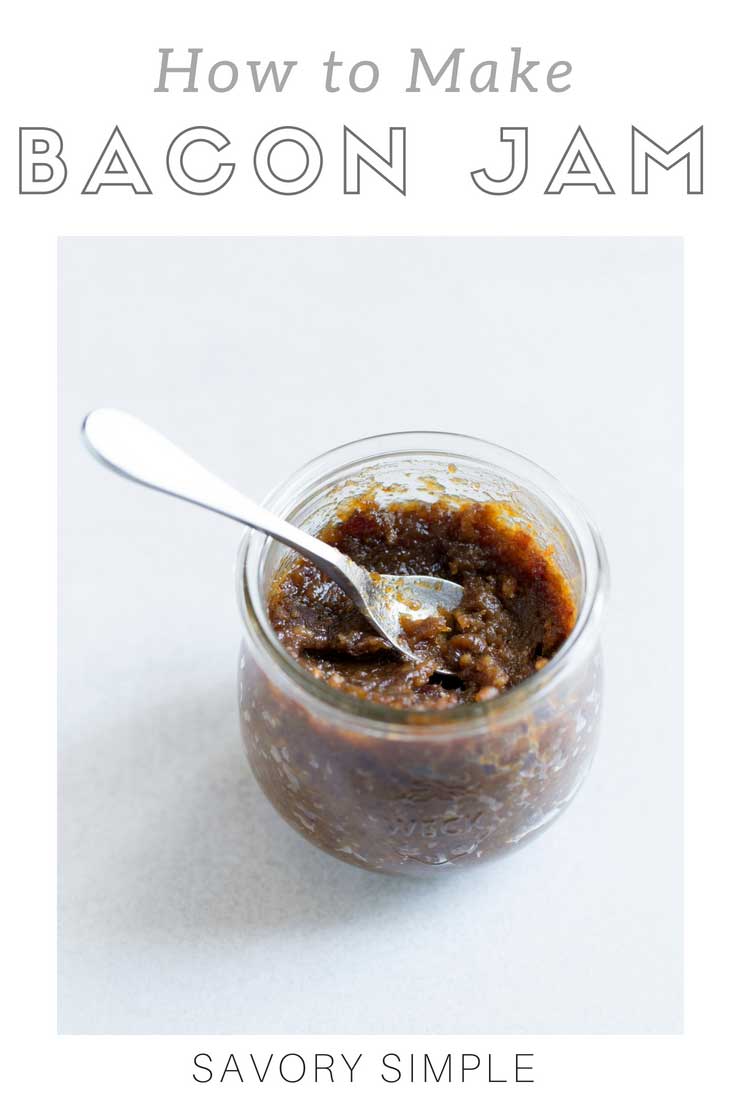 Bacon Jam is a sweet and savory condiment that tastes incredible on burgers, sandwiches, or simply spread on toast. Try it on a grilled cheese, BLT, or bacon, egg and cheese sandwich! This bacon jam recipe will make your kitchen smell amazing as it simmers on the stove.
