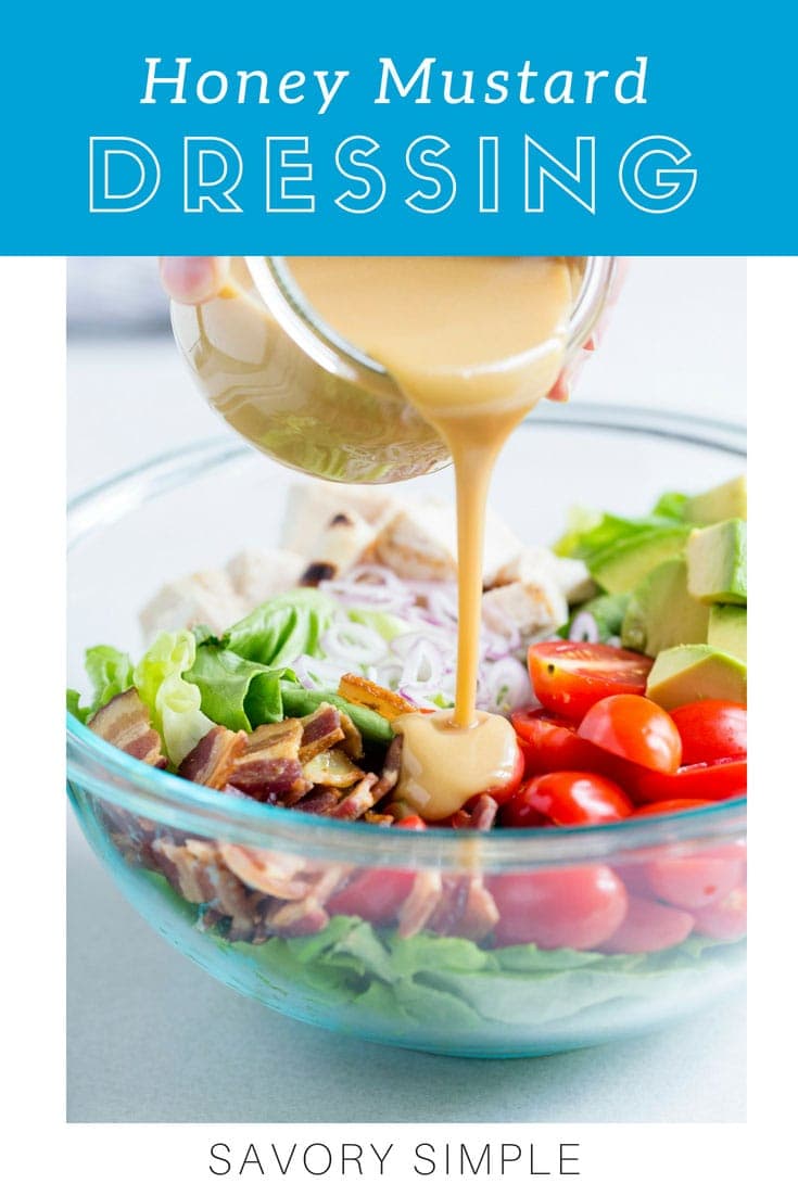 There's nothing like homemade Honey Mustard Dressing. This honey mustard salad dressing recipe comes together in no time using Dijon mustard, honey, apple cider vinegar, and olive oil!