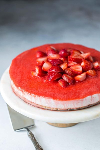 Strawberry No-Bake Cheesecake Recipe Photo