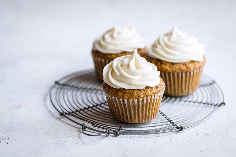 landscape photo of carrot cupcake recipe
