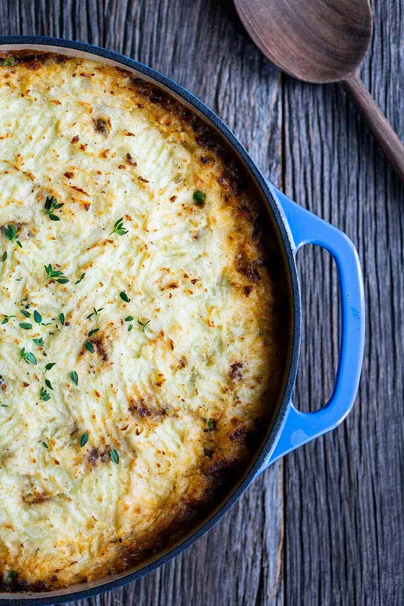 Closeup of Homemade Shepherds Pie Recipe