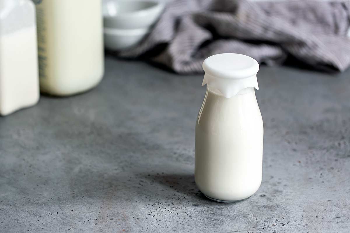 A glass jar of half-and-half (What is half-and-half)