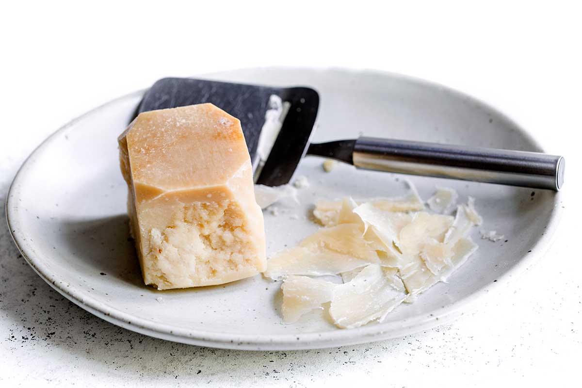 parmesan cheese on a plate