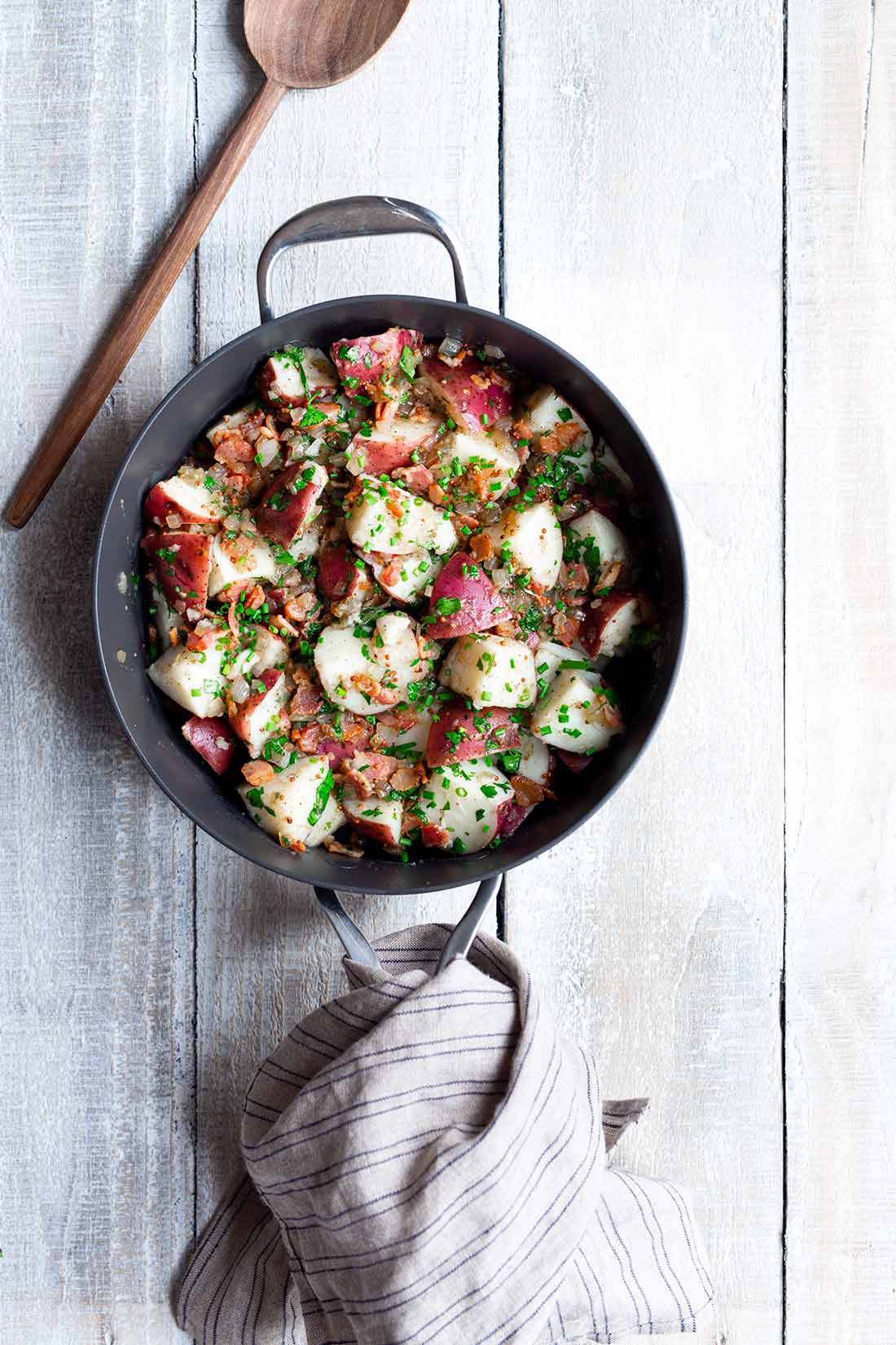 The combined ingredients in a skillet