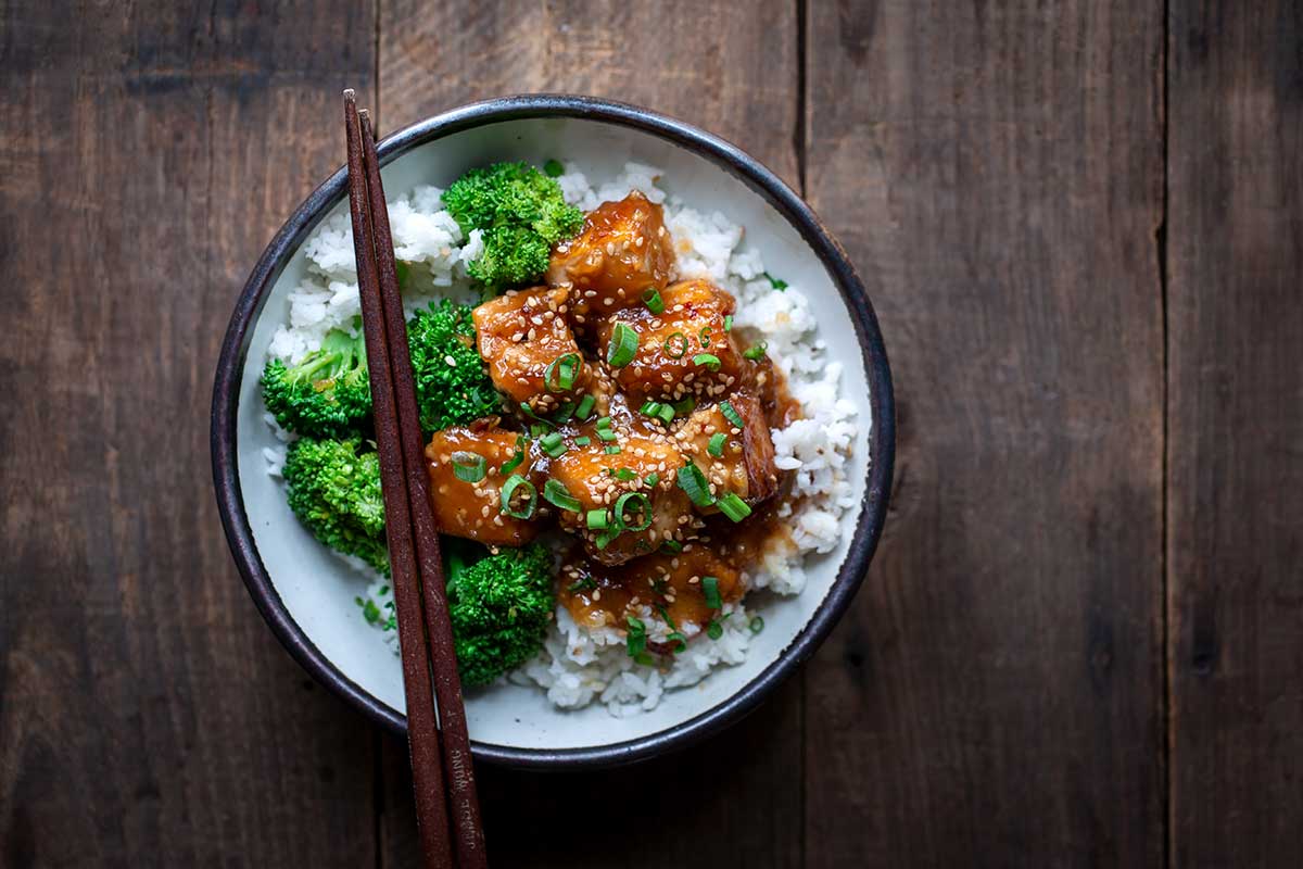 General Tso’s Tofu zoomed out