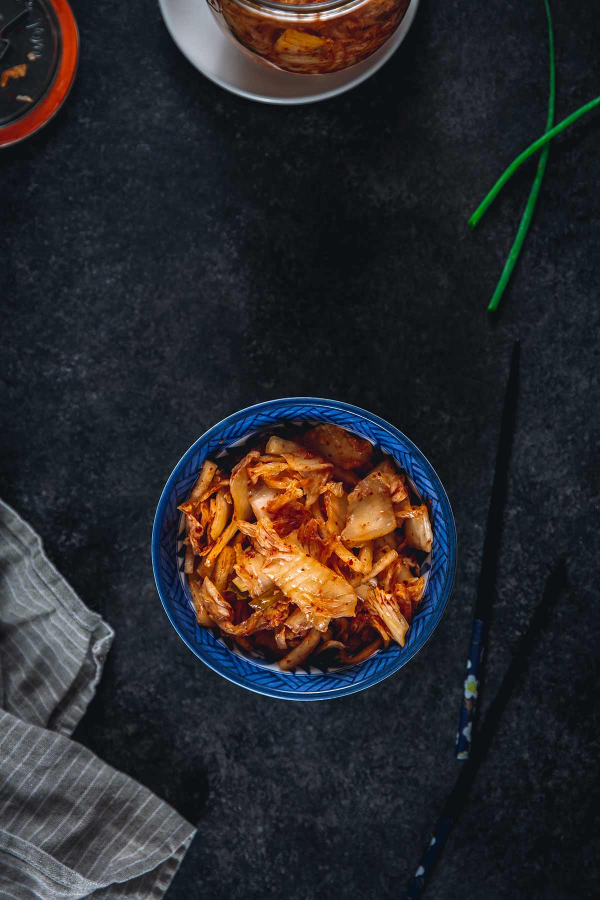 Homemade Kimchi in a bowl