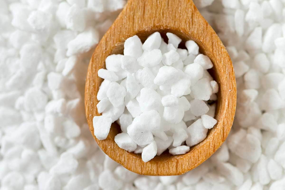 closeup of pearl sugar