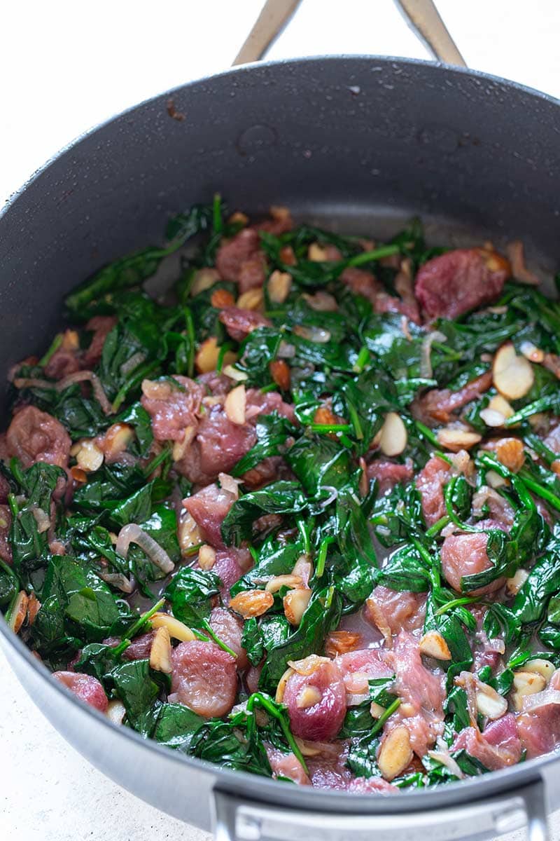A closeup of the final recipe