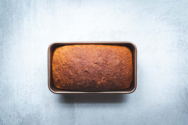 Fresh baked oatmeal just bread out of the oven