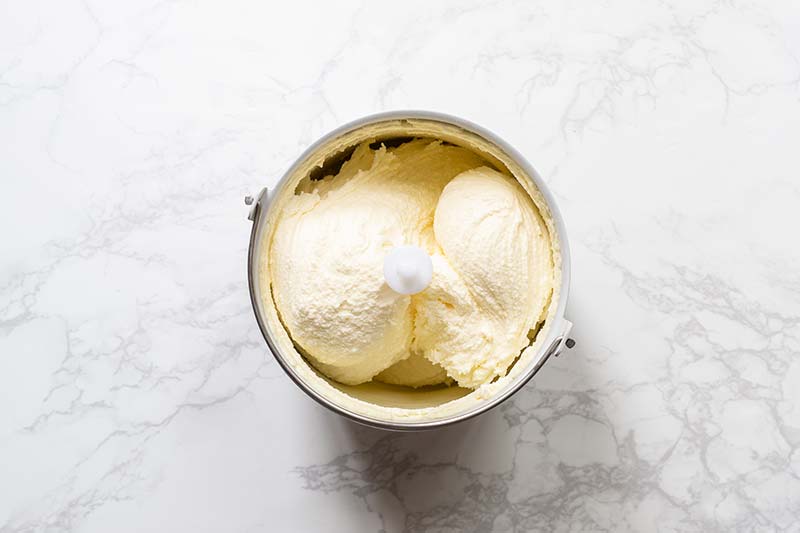 Gelato in an ice cream machine, just spun